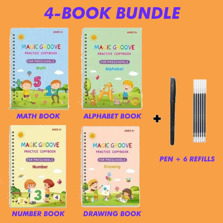 MagicGroove CopyBook (4 Books Set)